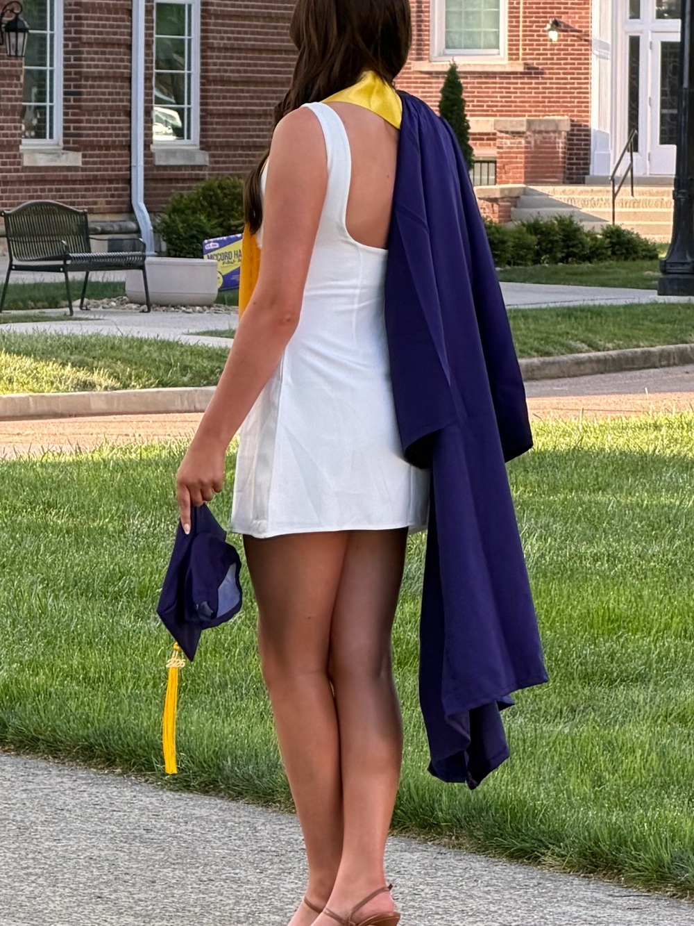 Backless Graduation Dress - Picture 3 of 3